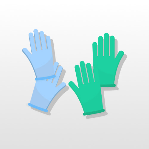 Gants en latex